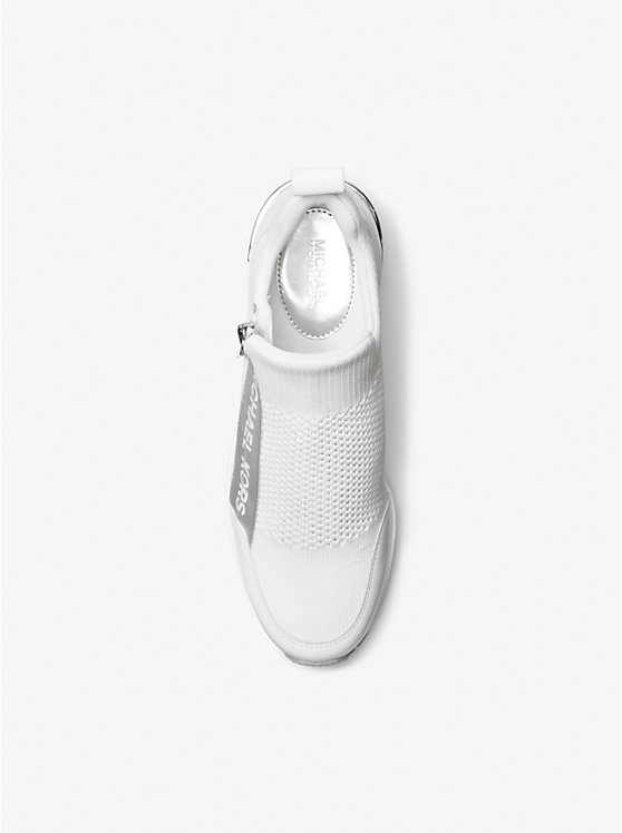 Michael Kors Willis Stretch Knit Women Trainers OPTIC WHITE | USADFE2036