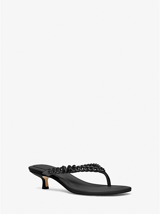 Michael Kors Zaza Kitten Women Sandals BLACK | USATCB1976